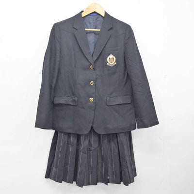 【中古】大阪府 大阪体育大学浪商高等学校 女子制服 3点 (ブレザー・ニットベスト・スカート) sf080073