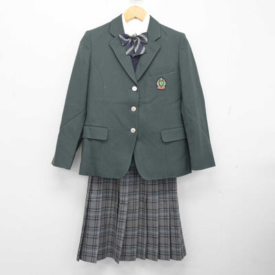 【中古】東京都 鷹南学園 三鷹市立第五中学校 女子制服 5点 (ブレザー・ニット・シャツ・スカート) sf080074