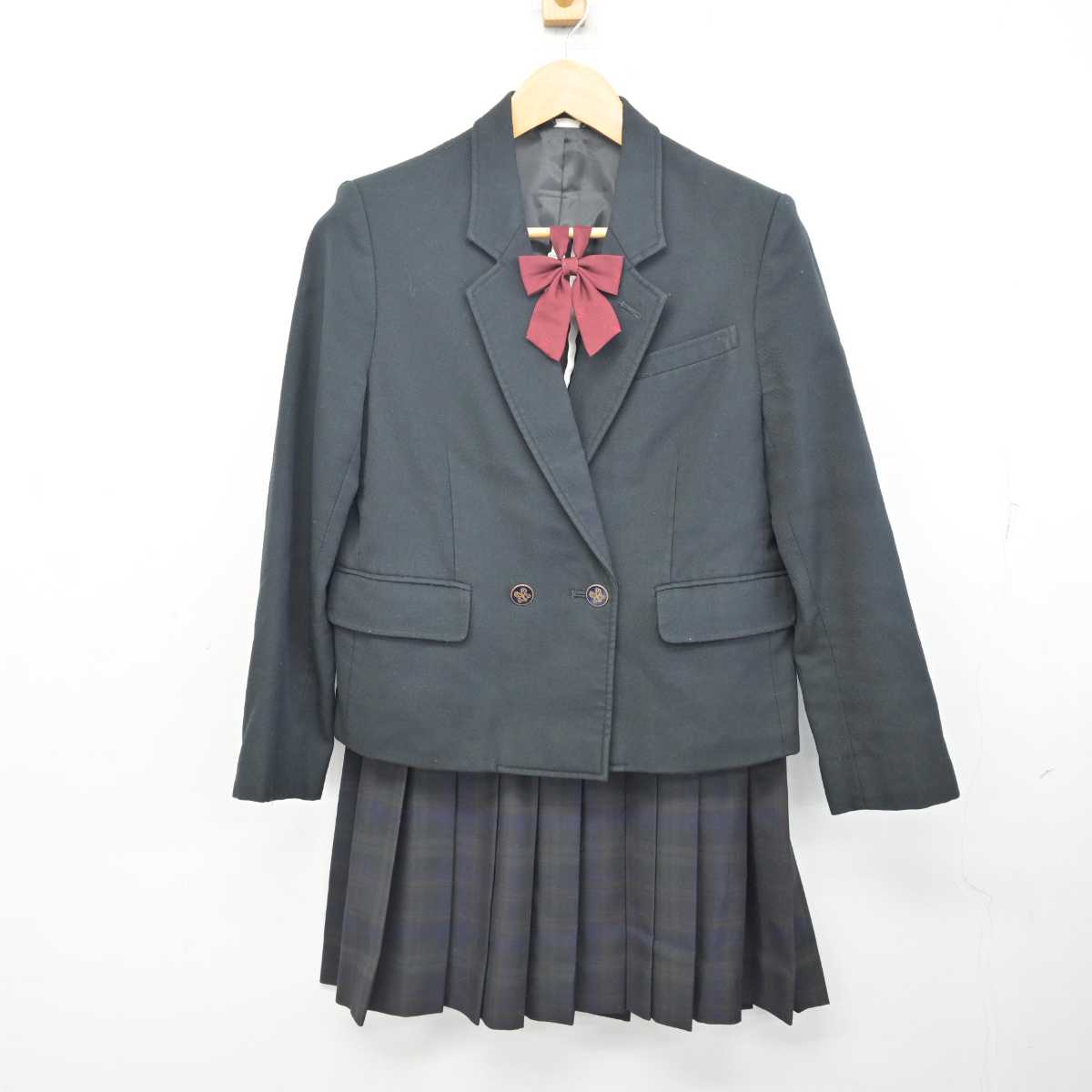 【中古】千葉県 四街道高等学校 女子制服 3点 (ブレザー・スカート) sf080102