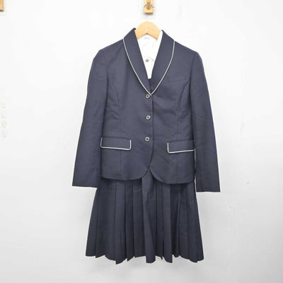 【中古】熊本県 尚絅高等学校 女子制服 4点 (ブレザー・シャツ・ジャンパースカート) sf080104