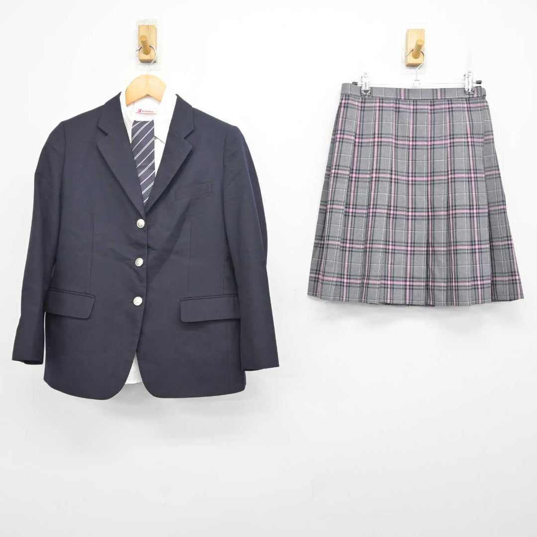 クラーク記念国際高校 制服 スカート 中古制服】群馬県 クラーク記念国際高等学校 女子制服 4点