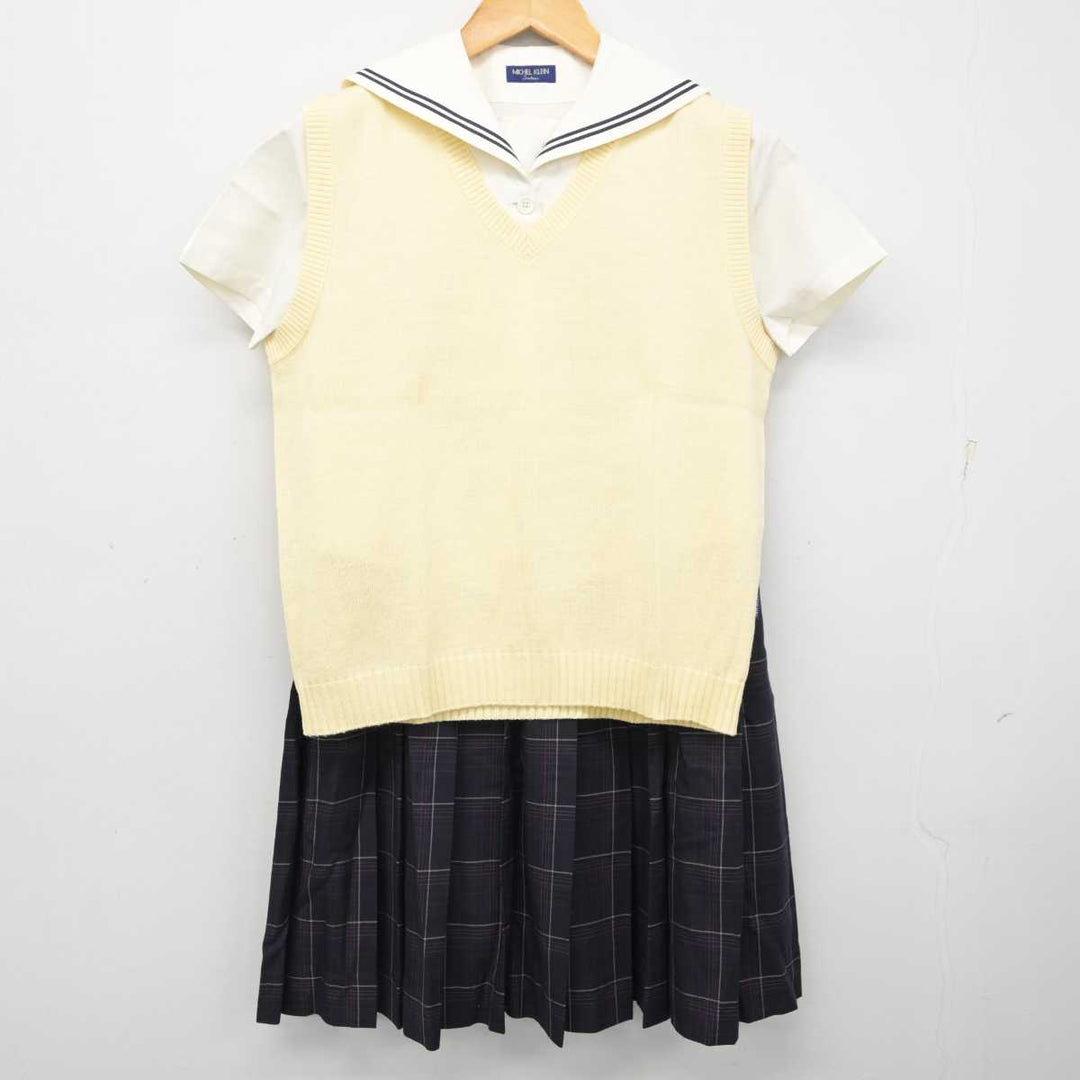 中古】愛知県 桜花学園高等学校 女子制服 3点 (ニットベスト・セーラー服・スカート) sf080157 | 中古制服通販パレイド