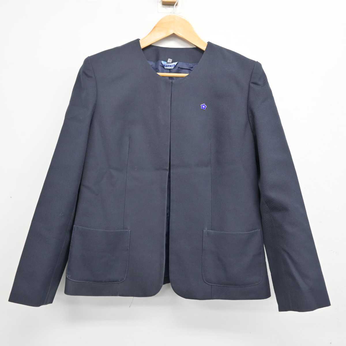 【中古】福岡県 福岡舞鶴高等学校 女子制服 4点 (ブレザー・ジャンパースカート) sf080166