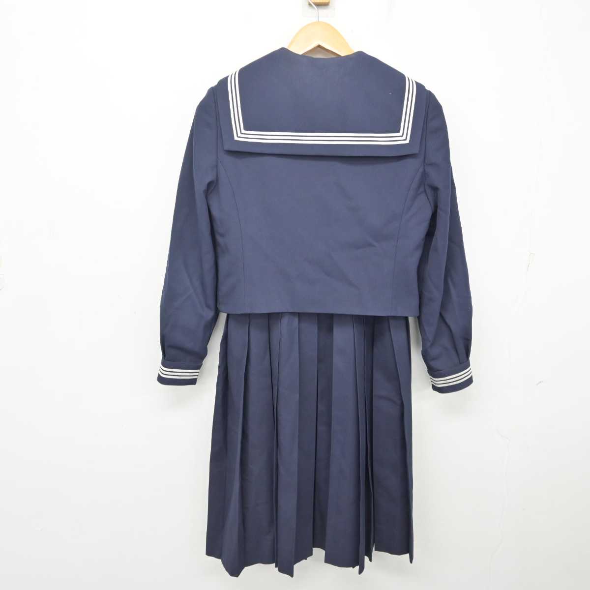 【中古】東京都 金町中学校 女子制服 3点 (セーラー服・ジャンパースカート) sf080200