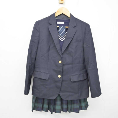 【中古】埼玉県 本庄第一高等学校 女子制服 4点 (ブレザー・ニット・スカート) sf080206