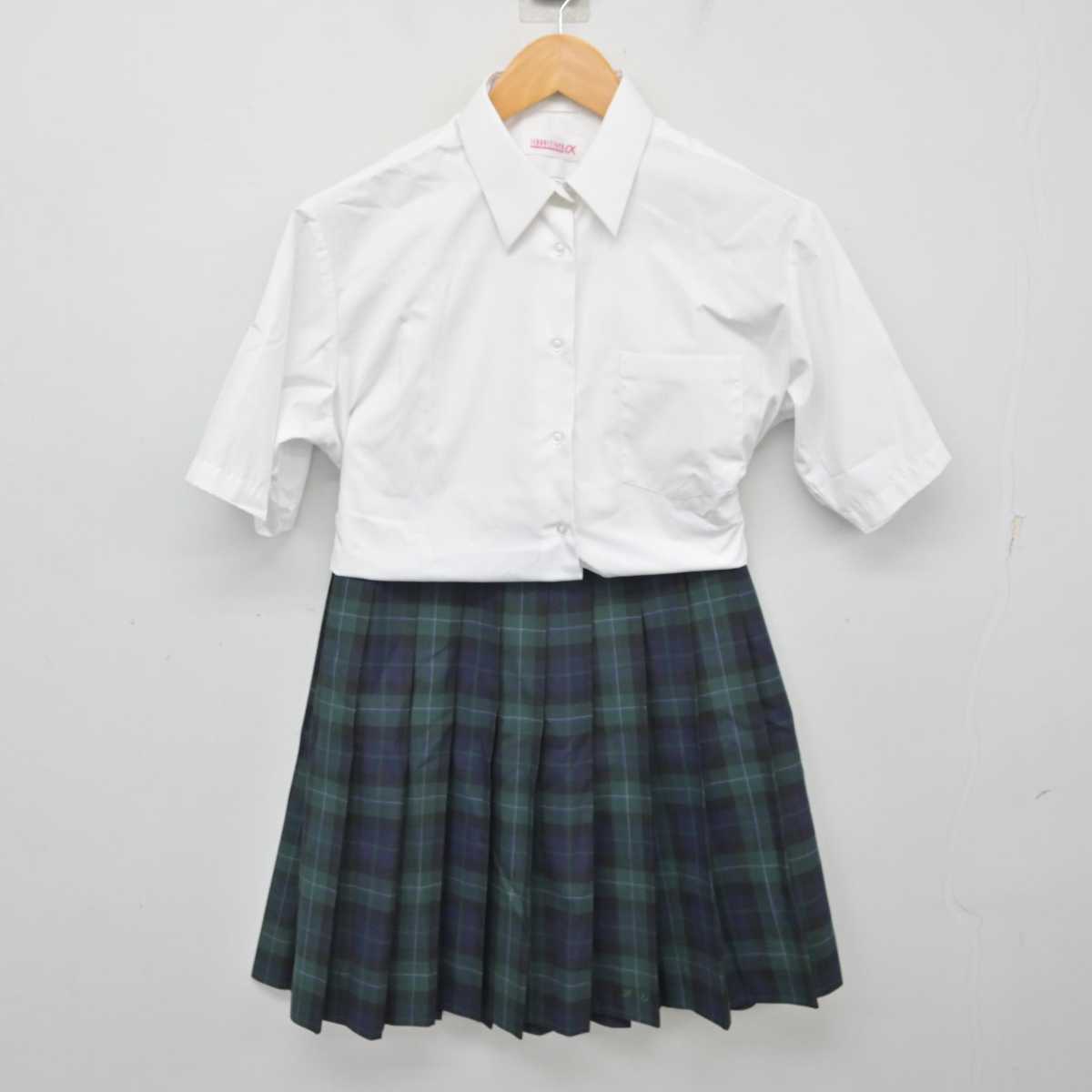 【中古】埼玉県 本庄第一高等学校 女子制服 3点 (ニットベスト・シャツ・スカート) sf080208