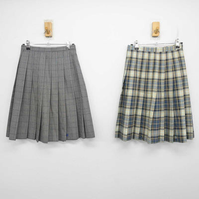 【中古】東京都 文教大学付属高等学校 女子制服 3点 (スカート) sf080212