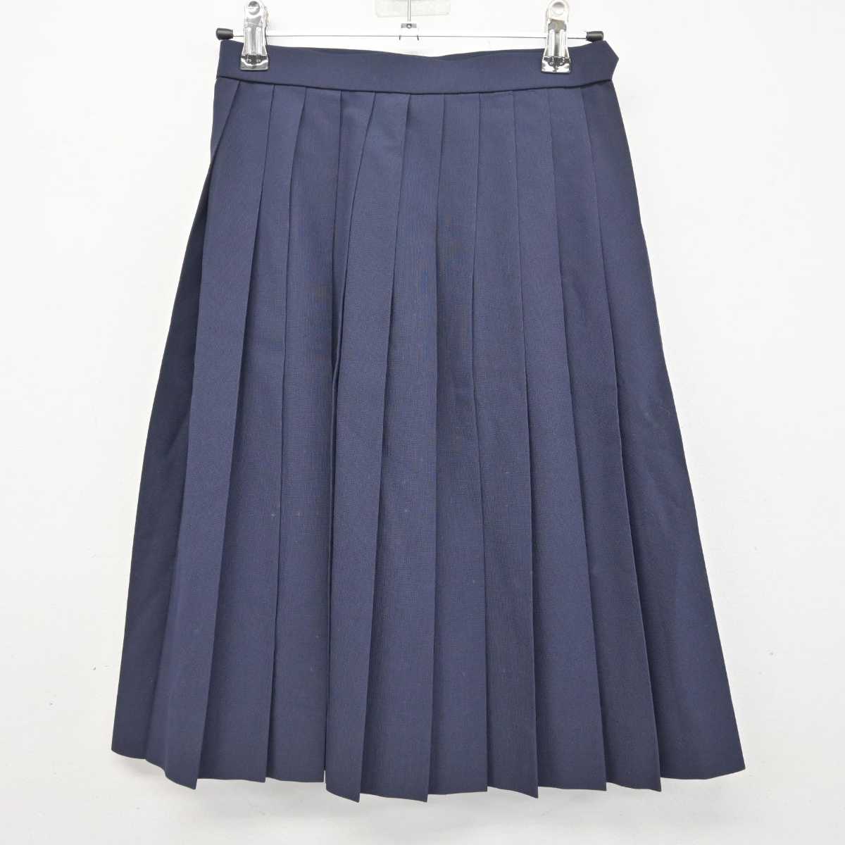 【中古】広島県 久保中学校 女子制服 3点 (セーラー服・スカート) sf080236