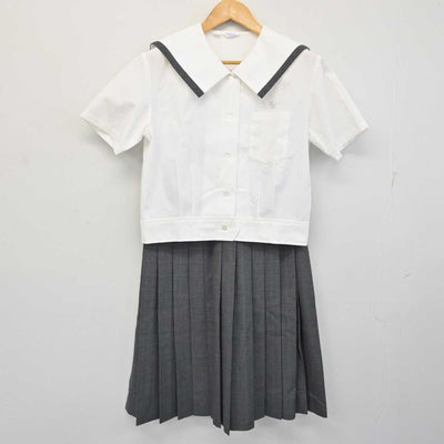 【中古】熊本県 桜木中学校 女子制服 2点 (セーラー服・スカート) sf080264