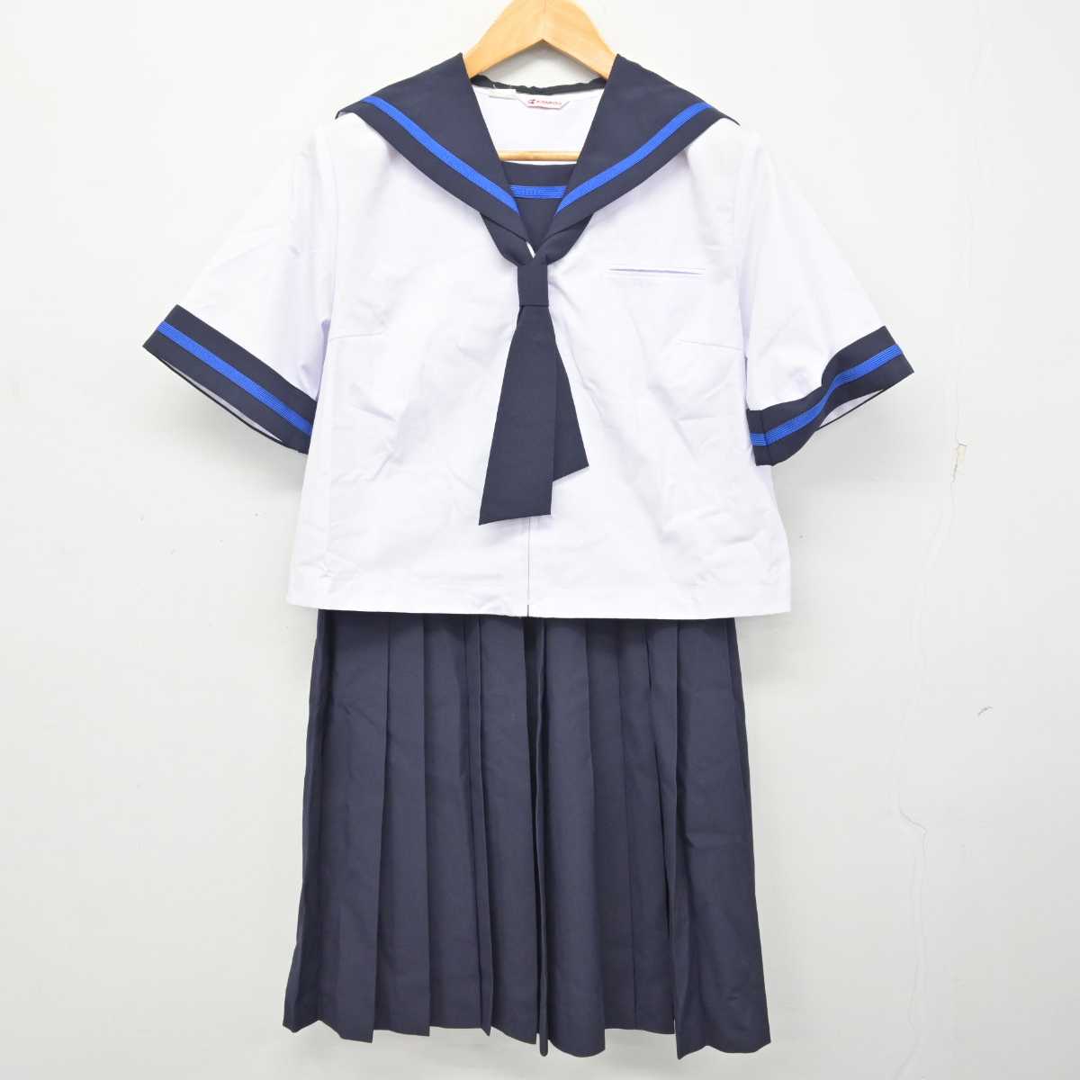 【中古】岩手県 飯豊中学校 女子制服 5点 (セーラー服・スカート) sf080274