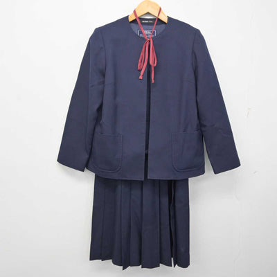 【中古】埼玉県 谷塚中学校 女子制服 3点 (ブレザー・ジャンパースカート) sf080277