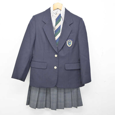 【中古】富山県 富山北部高等学校 女子制服 4点 (ブレザー・シャツ・スカート) sf080312