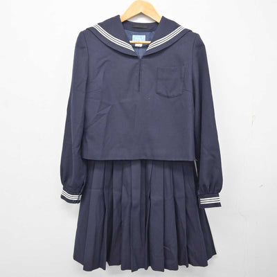 【中古】茨城県 日立第二高等学校 女子制服 2点 (セーラー服・スカート) sf080346