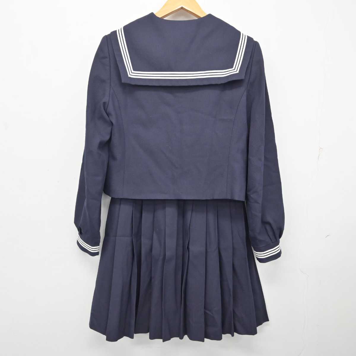 【中古】茨城県 日立第二高等学校 女子制服 2点 (セーラー服・スカート) sf080346