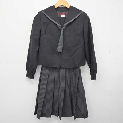 【中古】青森県 白山台中学校 女子制服 3点 (セーラー服・スカート) sf080350