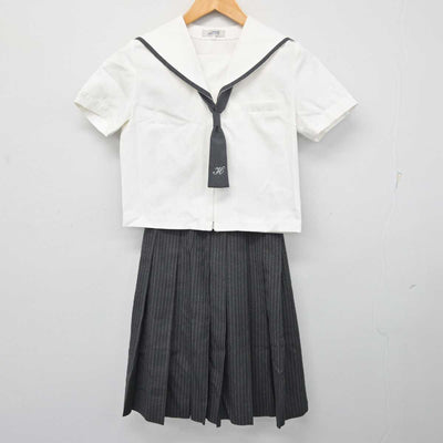 【中古】青森県 白山台中学校 女子制服 5点 (セーラー服・スカート) sf080352