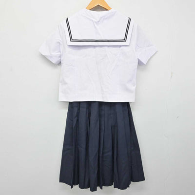 【中古】静岡県 清水第六中学校 女子制服 4点 (セーラー服・セーラー服・スカート) sf080384