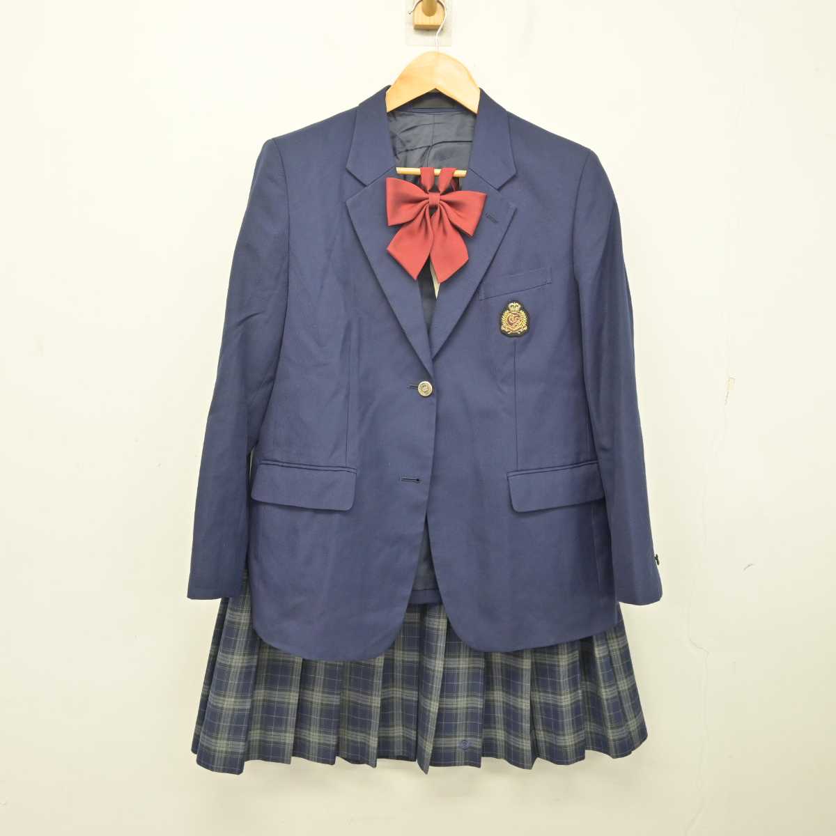 【中古】茨城県 取手第二高等学校 女子制服 3点 (ブレザー・スカート) sf080442