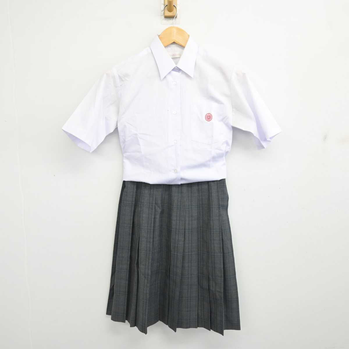 【中古】東京都 上原中学校 女子制服 2点 (シャツ・スカート) sf080476