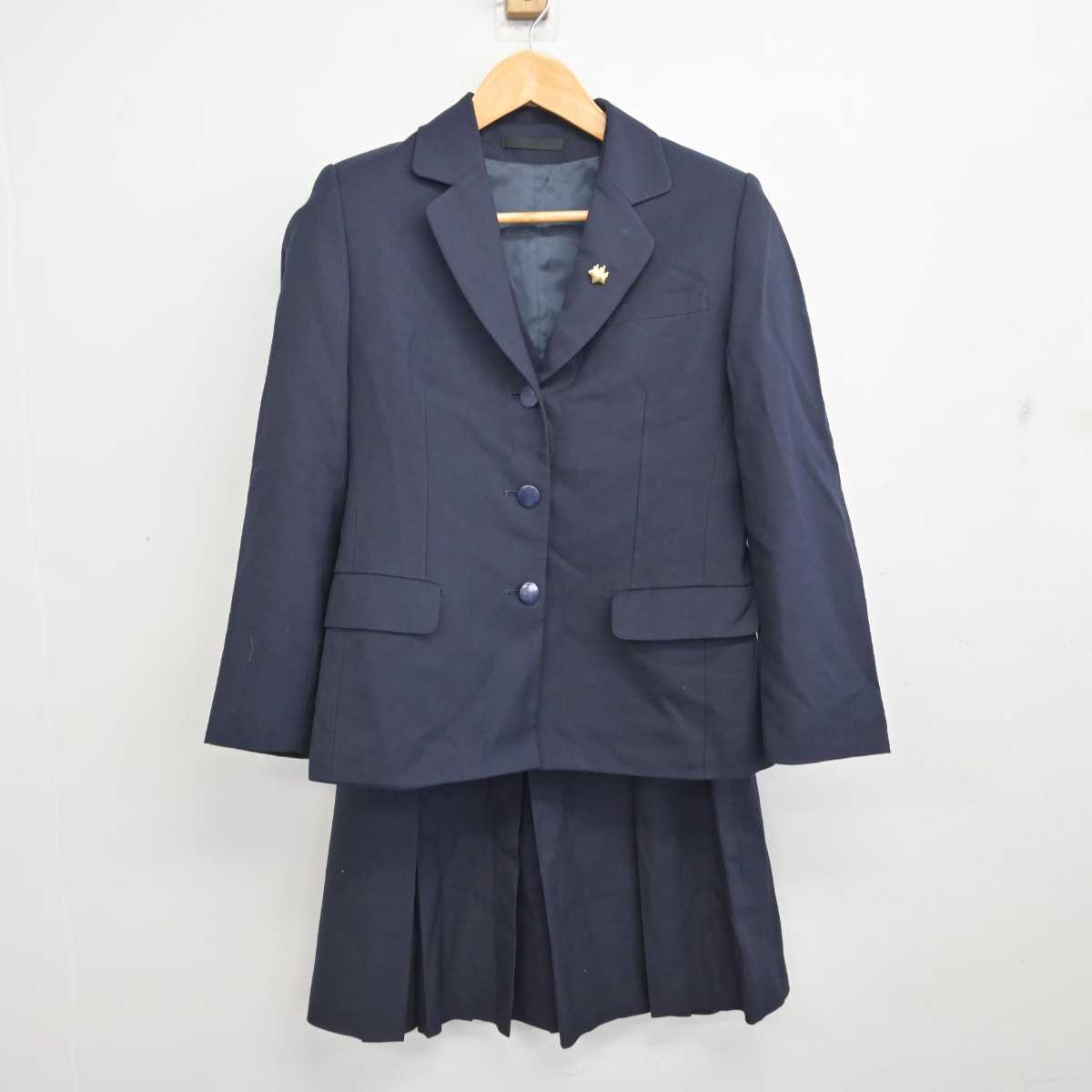 【中古】埼玉県  筑波大学附属坂戸高等学校 女子制服 4点 (ブレザー・ベスト・スカート) sf080479