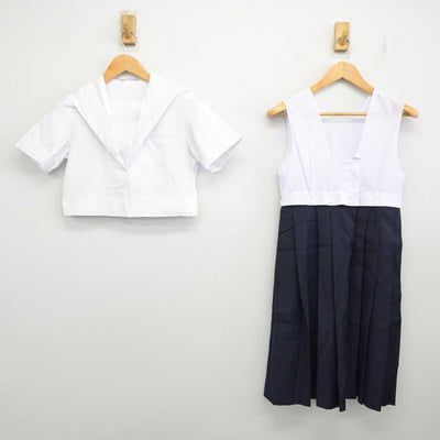 【中古】福岡県 折尾愛真高等学校 女子制服 3点 (セーラー服・スカート) sf080500