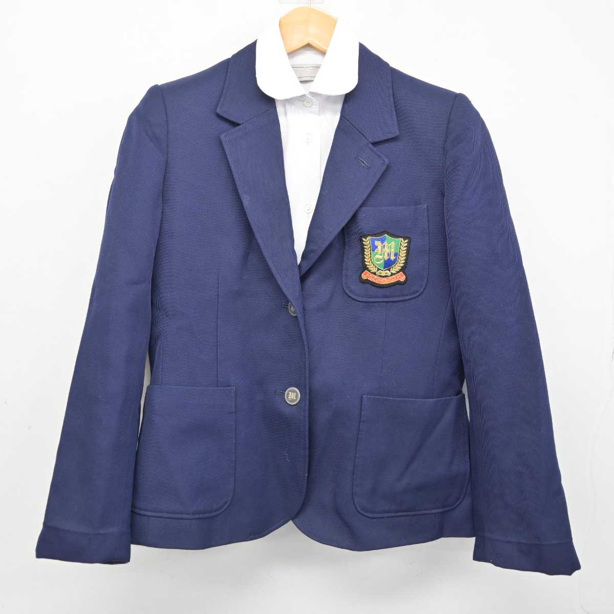 【中古】栃木県 瑞穂野中学校 女子制服 2点 (ブレザー・シャツ) sf080527