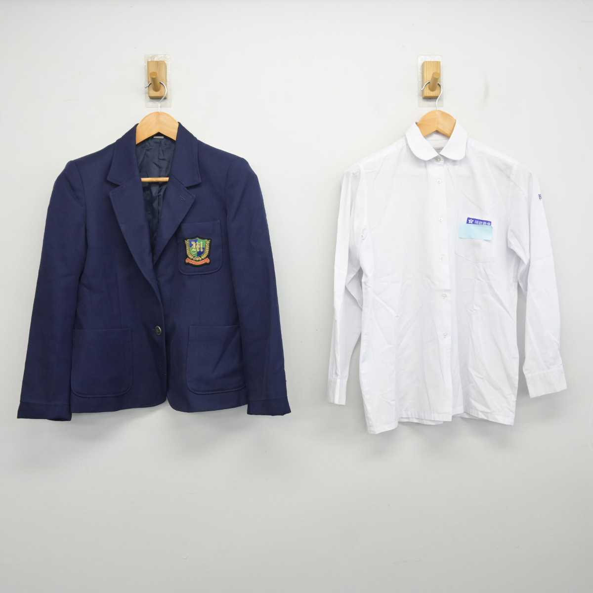 【中古】栃木県 瑞穂野中学校 女子制服 2点 (ブレザー・シャツ) sf080527