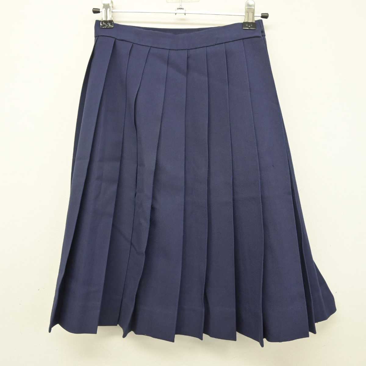 【中古】大阪府 四天王寺羽曳丘高等学校 女子制服 2点 (セーラー服・スカート) sf080529