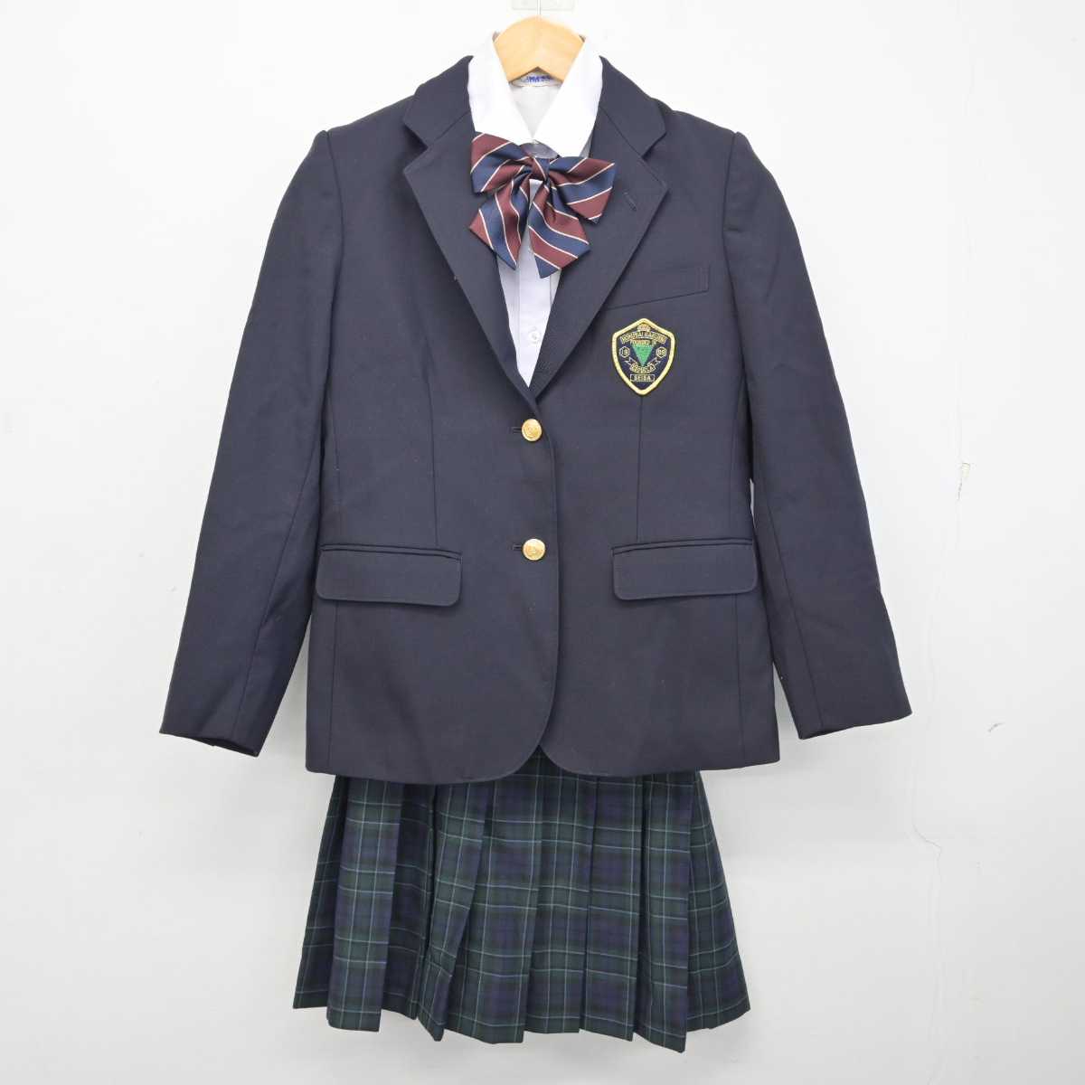 【中古】 星槎国際高等学校 女子制服 4点 (ブレザー・シャツ・スカート) sf080532