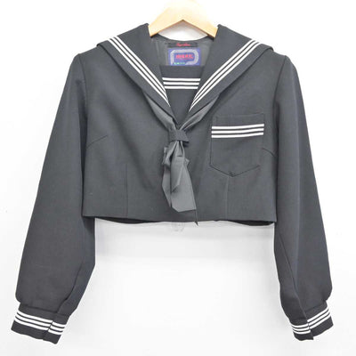 【中古】新潟県 加茂高等学校 女子制服 3点 (セーラー服・スカート) sf080553