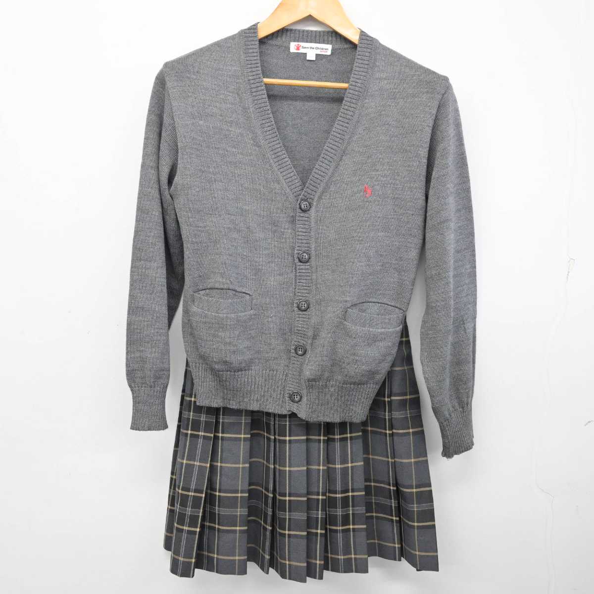 【中古】東京都 上水高等学校 女子制服 5点 (ブレザー・ニット・スカート) sf080558