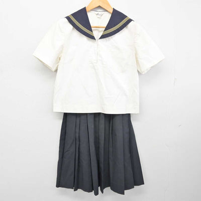 【中古】青森県 弘前学院聖愛中学高等学校 女子制服 3点 (セーラー服・スカート・スカート) sf080560