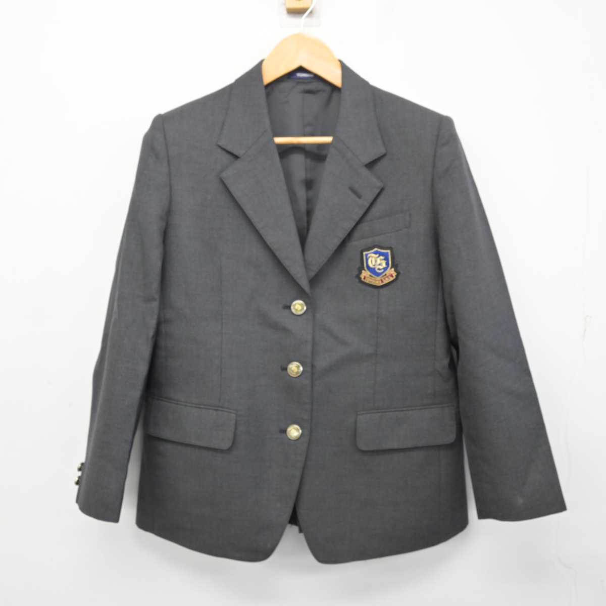 【中古】兵庫県 豊岡総合高等学校 女子制服 3点 (ブレザー・スカート) sf080589