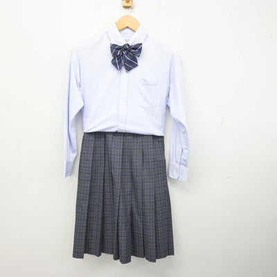 【中古】岡山県 岡山中央中学校 女子制服 4点 (ブレザー・シャツ・スカート) sf080619