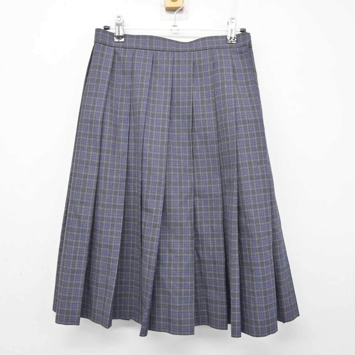 【中古】岡山県 岡山中央中学校 女子制服 4点 (ブレザー・シャツ・スカート) sf080619