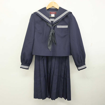 【中古】茨城県  大洗町立第一中学校 女子制服 3点 (セーラー服・ジャンパースカート) sf080650