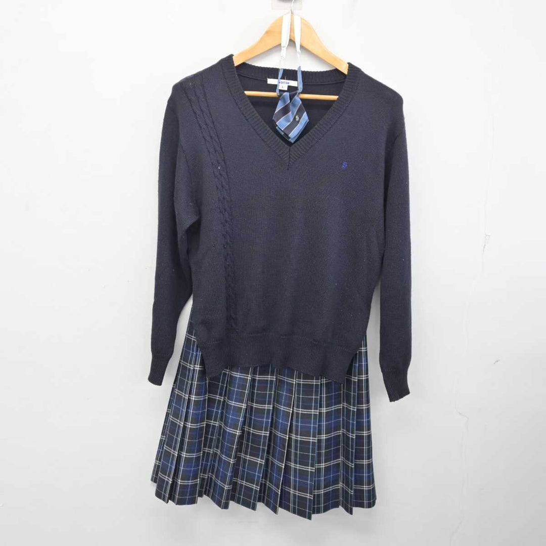 【中古】東京都 白梅学園高等学校/旧制服 女子制服 5点 (ブレザー・ニット・スカート) sf080652