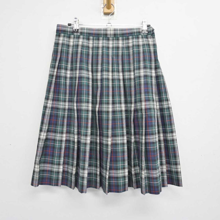中古】鹿児島県 神村学園高等部 女子制服 2点 (スカート) sf080673