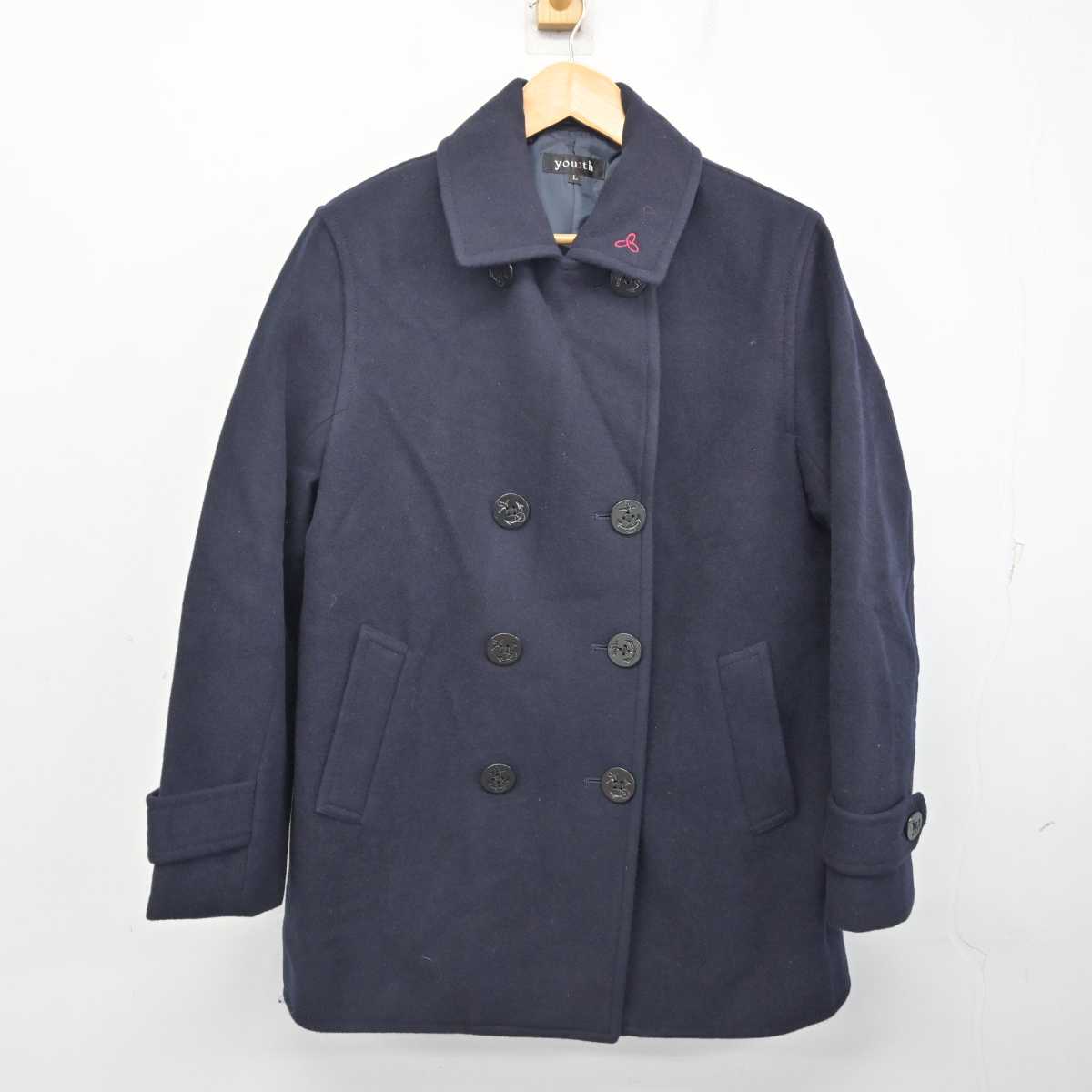 【中古】福岡県 嘉穂総合高等学校 女子制服 1点 (コート) sf080731