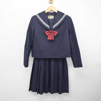 【中古】石川県 金沢市立兼六中学校 女子制服 3点 (セーラー服・スカート) sf080732