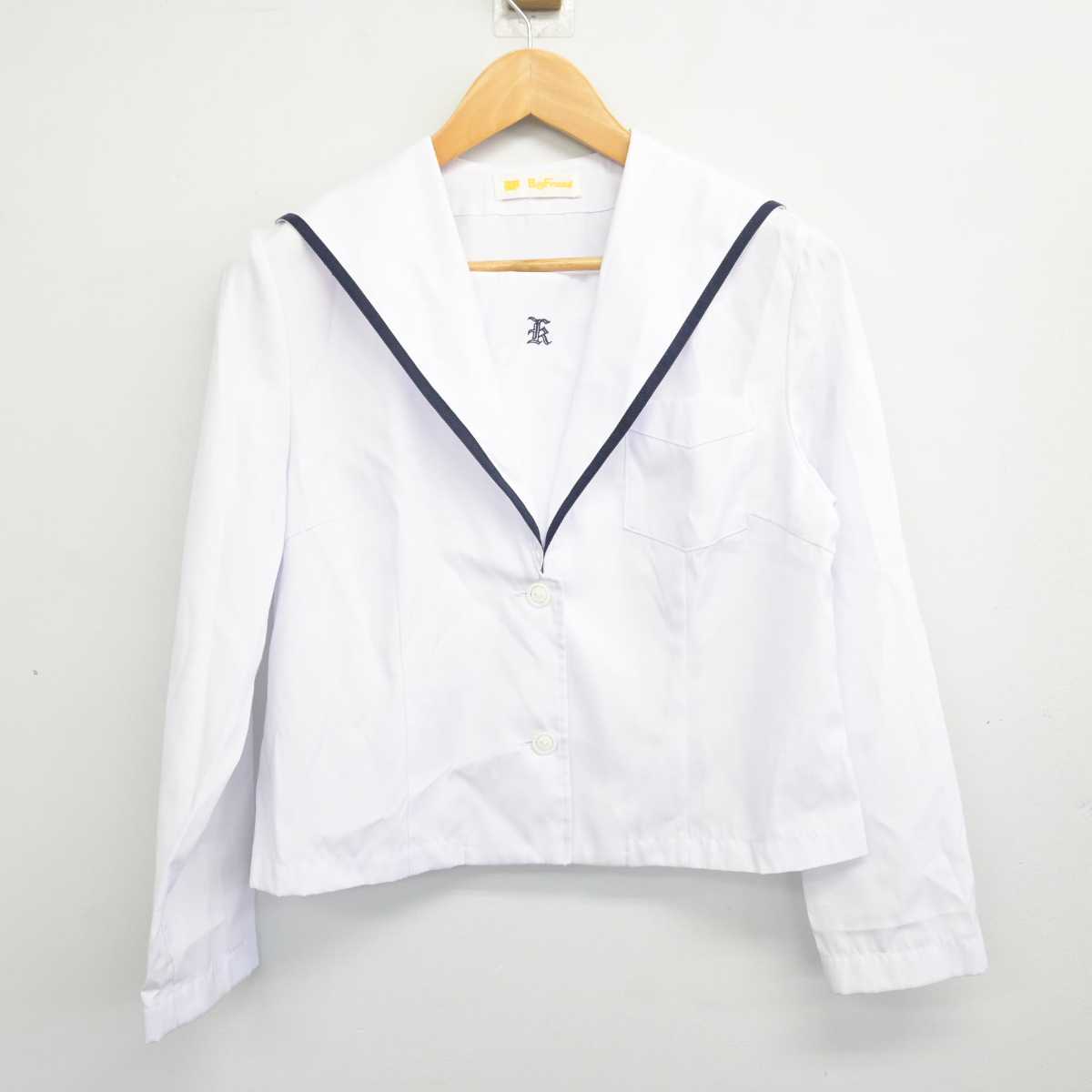 【中古】石川県 金沢市立兼六中学校 女子制服 2点 (セーラー服) sf080736