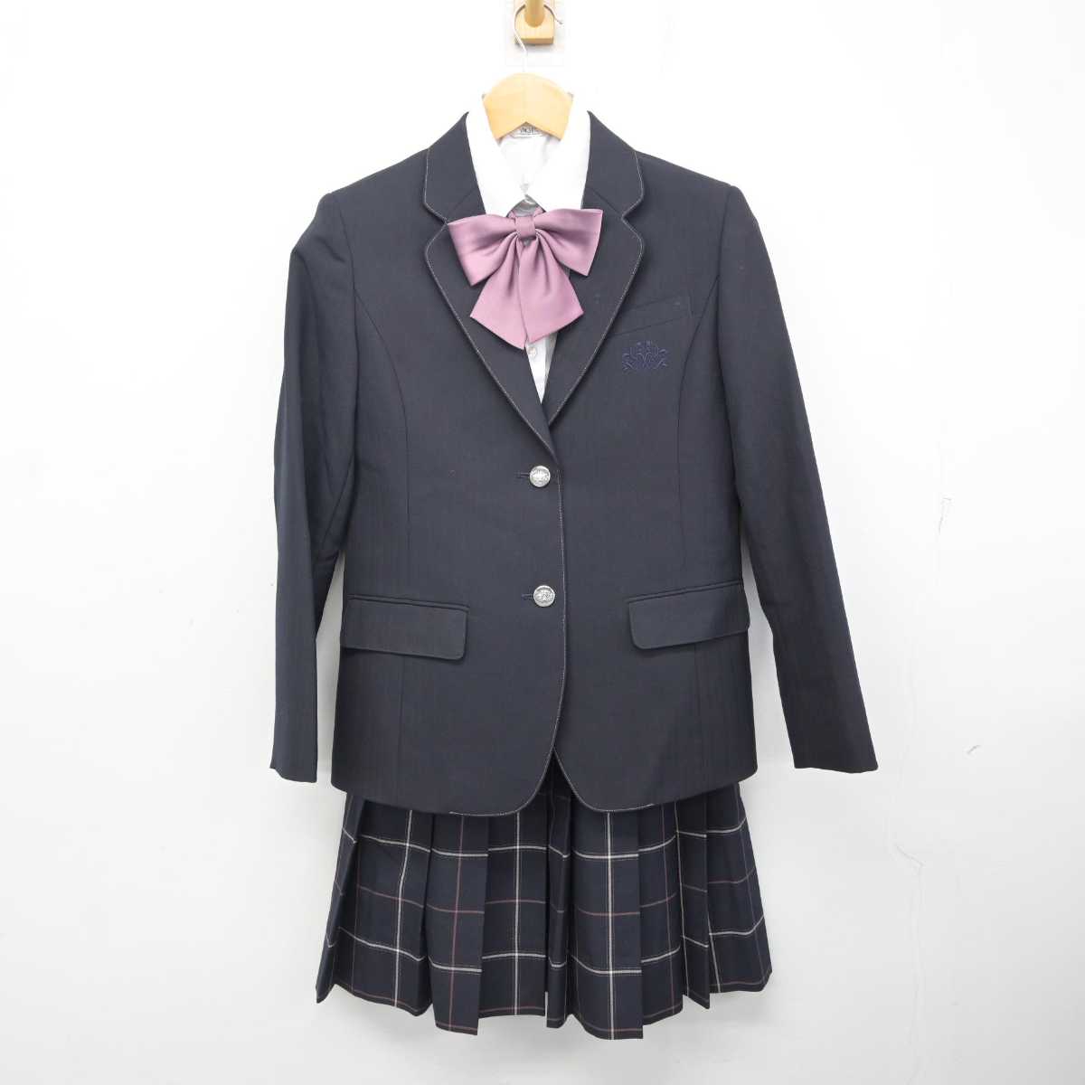 【中古】東京都 世田谷区立桜丘中学校 女子制服 4点 (ブレザー・シャツ・スカート) sf080742