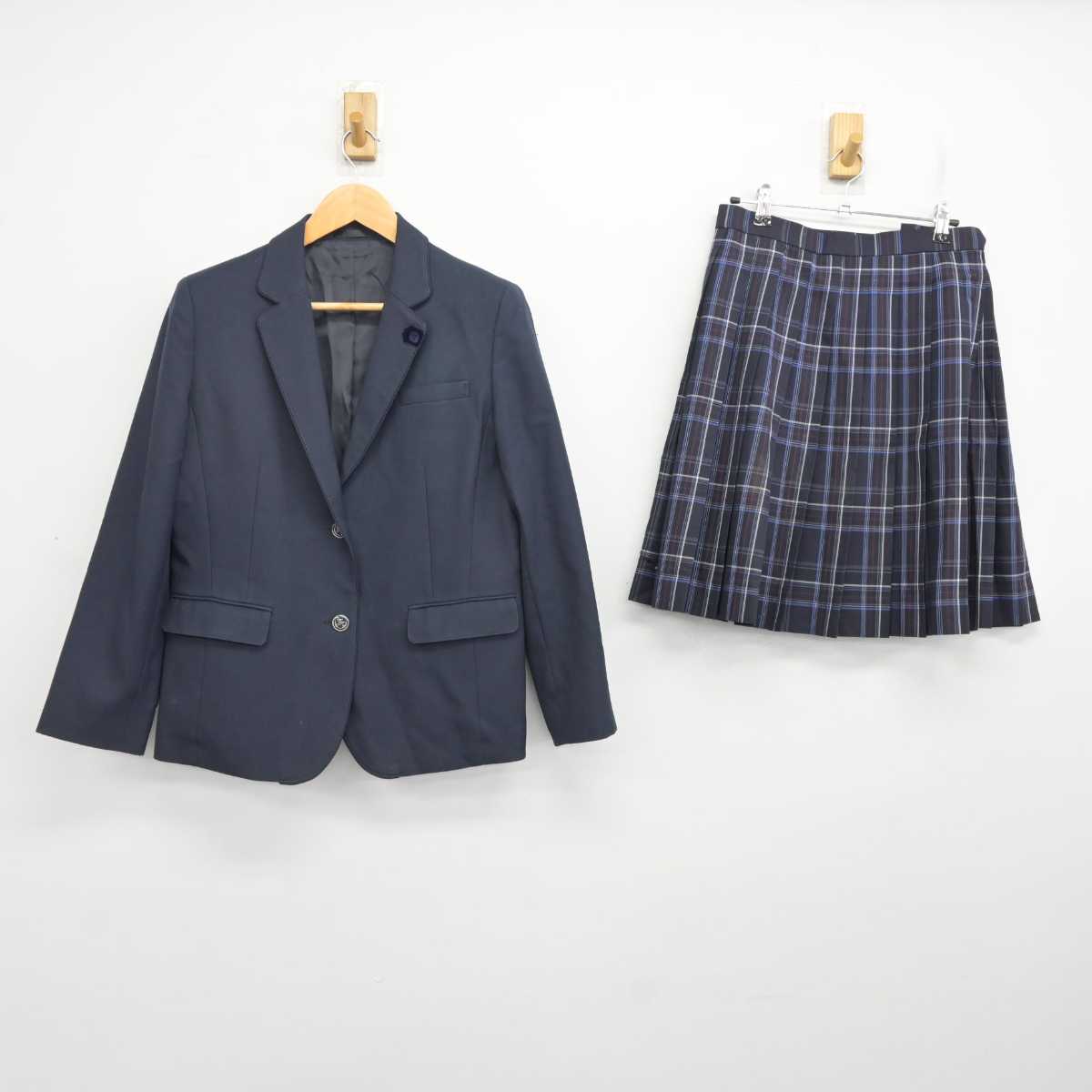 【中古】東京都 東京家政学院高等学校 女子制服 2点 (ブレザー・スカート) sf080754