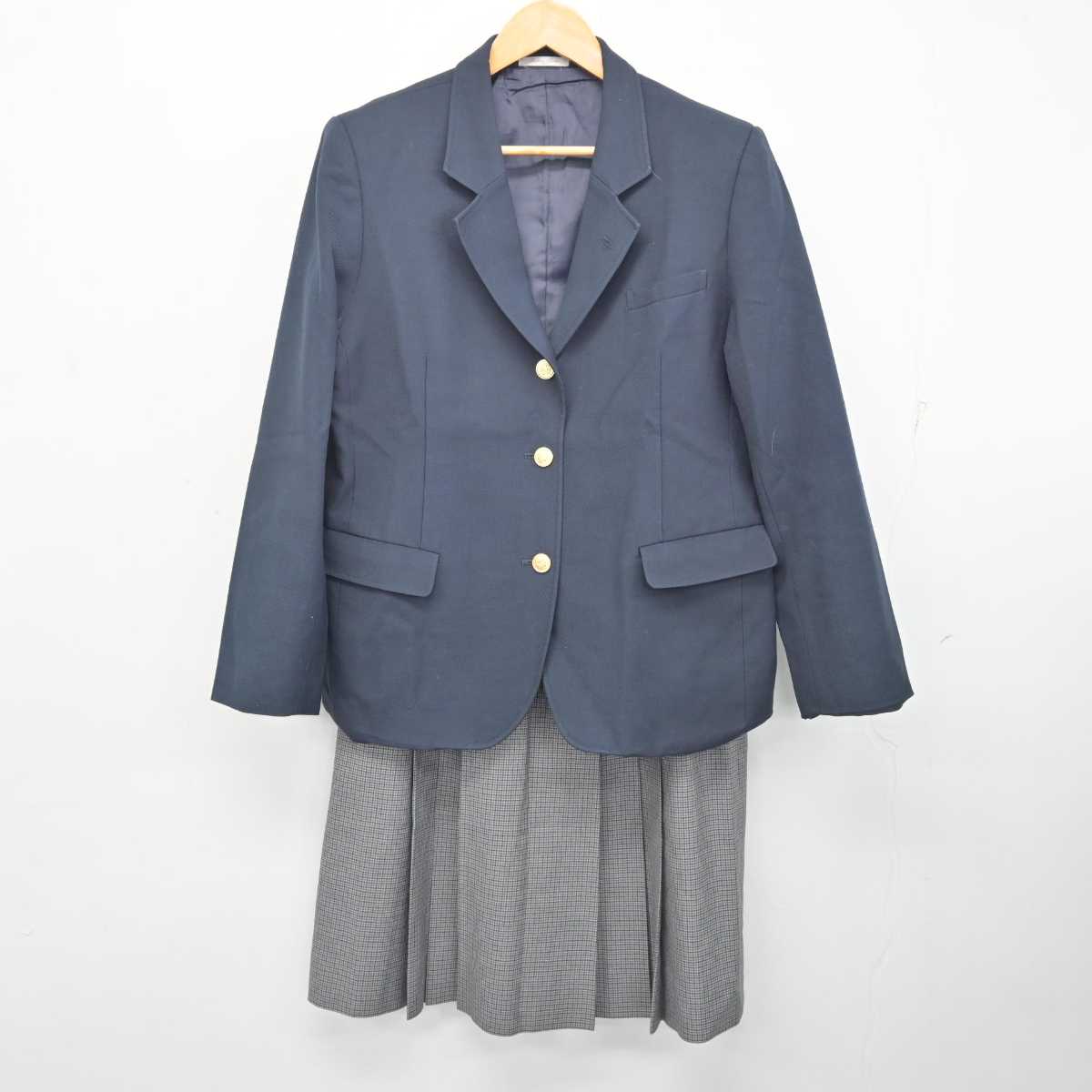 【中古】埼玉県 大宮東高等学校 女子制服 3点 (ブレザー・スカート・スカート) sf080758