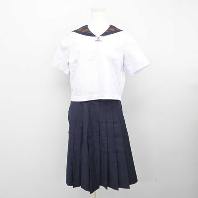 【中古】東京都 関東国際高等学校 女子制服 2点 (セーラー服・スカート) sf080759