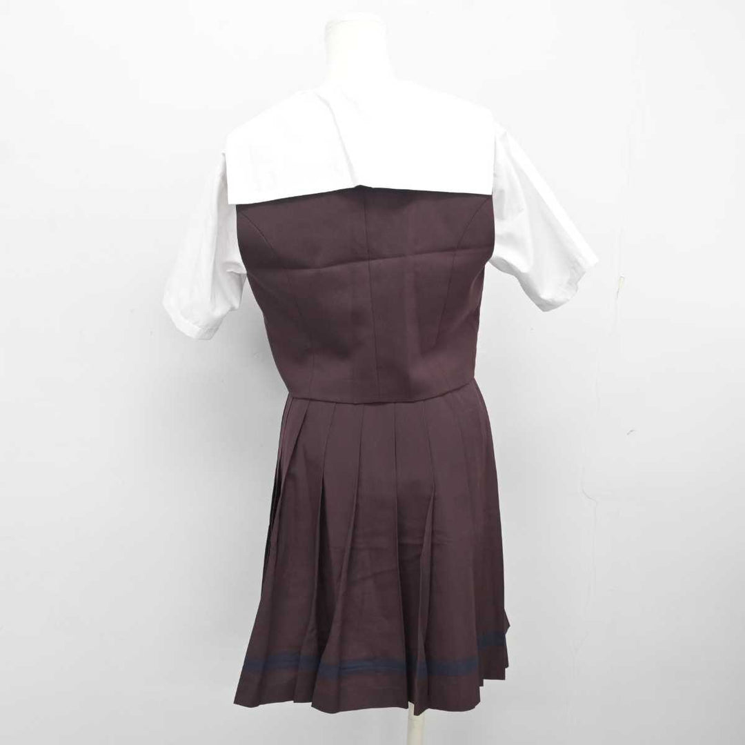 【中古】群馬県 共愛学園高等学校 女子制服 3点 (ベスト・ブラウス・スカート) sf080767 | 中古制服通販パレイド