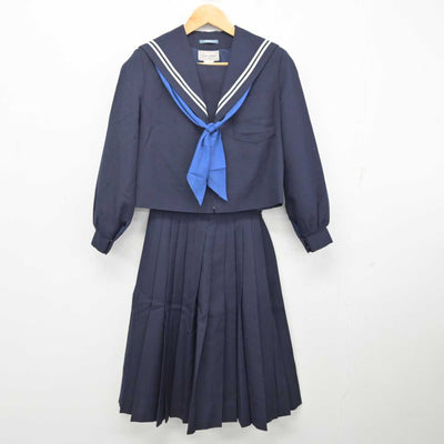 【中古】愛知県 南陽東中学校 女子制服 3点 (セーラー服・スカート) sf080769