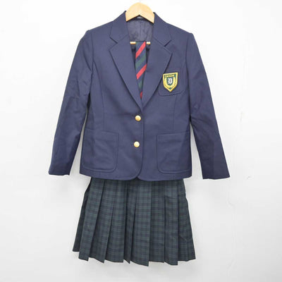 【中古】福岡県 福岡第一高等学校 女子制服 4点 (ブレザー・ベスト・スカート) sf080781