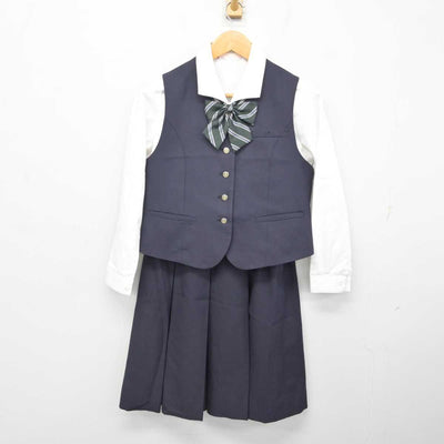 【中古】愛知県 五条高等学校 女子制服 5点 (ブレザー・ベスト・シャツ・スカート) sf080802