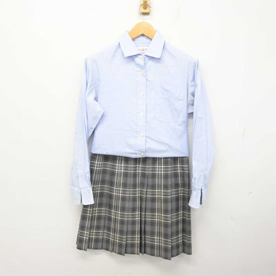 【中古】東京都  東京家政学院中学校・高等学校 女子制服 2点 (シャツ・スカート) sf080813